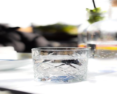 water and a light lunch after a calm walk