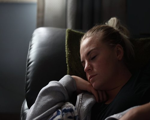 resting at home after an everyday routine